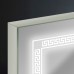 Зеркало с египетской LED подсветкой в алюминиевой рамке